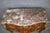 French Fine Quality Inlaid French Mixed Woods Bronze Mounted Marble Top Commode For Sale - Image 3 of 12