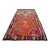 5x11 Turkish Rug, Handwoven Wool Kilim in Muted Red & Bright Orange, Eastern Anatolian Tribal Art, Rustic Farmhouse Decor For Sale