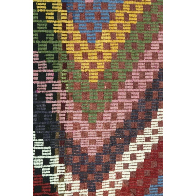 Vintage Turkish Kilim Rug - 65" X 113" For Sale - Image 9 of 13