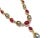 Bochic "Capri" Vintage Ruby, Sapphire, South-sea Pearl Necklace 18K Gold & Silver For Sale - Image 16 of 18