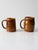 Vintage Rustic Handmade Pottery Mug Pair For Sale - Image 6 of 10