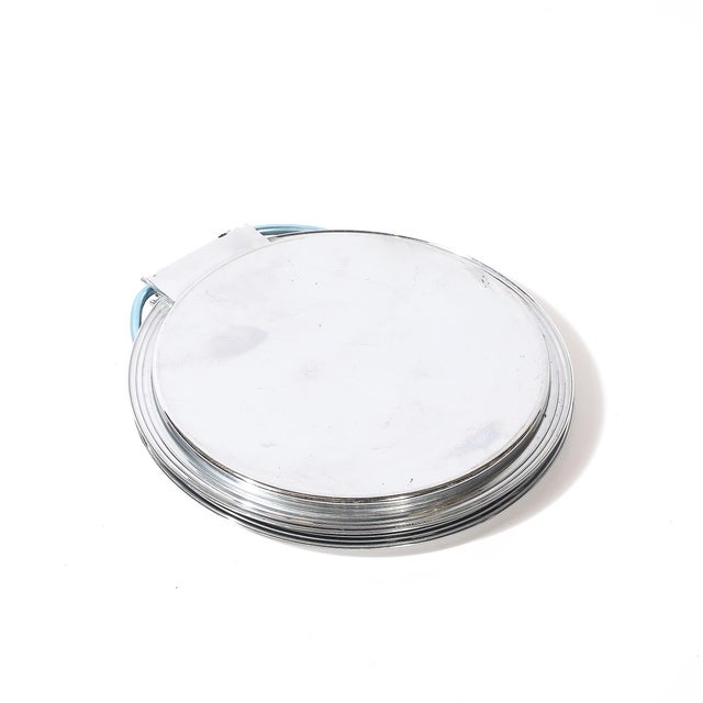 Art Deco Chrome Folding Tray With Loop Form Handle Signed Manning Bowman For Sale - Image 9 of 9