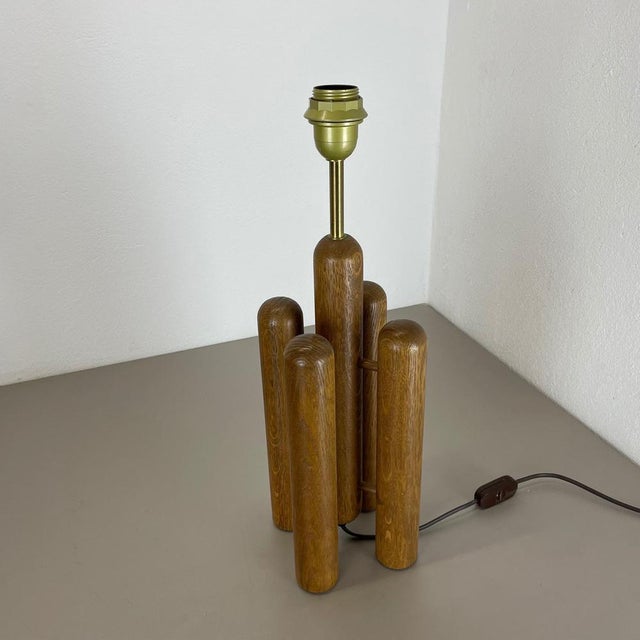 Organic Sculptural Wooden Rocket Table Light from Temde, Germany, 1970s For Sale - Image 4 of 18
