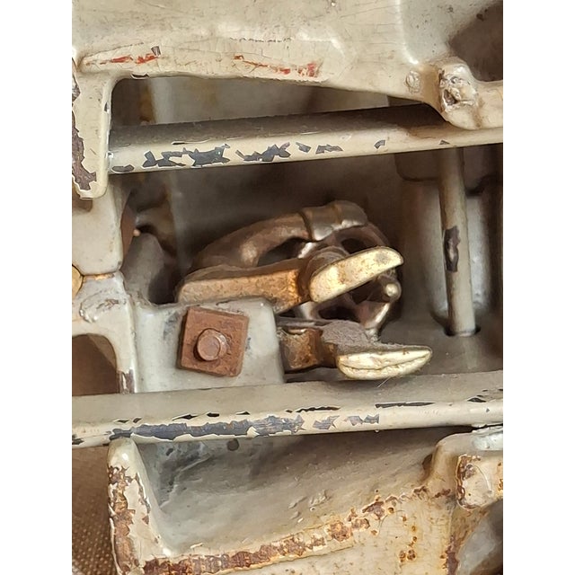 Antique Arcade Cast Iron Mack Ac Dump Truck Large 11.5" Original Paint 1925 For Sale - Image 15 of 18