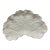 Vintage Spode Savoy White Crescent Plate or Trinket Tray Embossed Cabbage Leaf England For Sale