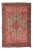 Antique Tribal Persian Nomadic Halvai Bidjar Pink & Beige Rug, DATED C. 1895, 7.9 x 11.7 For Sale