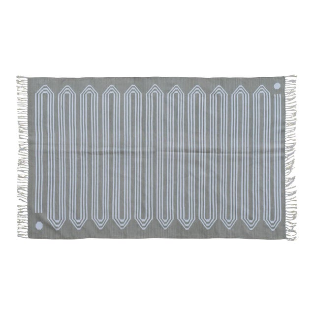 Arete Rug, 4x6, Stone Gray For Sale