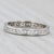 Metal 0.35ctw Diamond Eternity Wedding Band Stackable Anniversary Ring Size 4.25 For Sale - Image 7 of 8