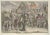Japanese funeral procession etchings, hand-watercoloured. Vol. Viii, plate xlviii image dim: cm 25.5 x 18; sheet dim: cm...