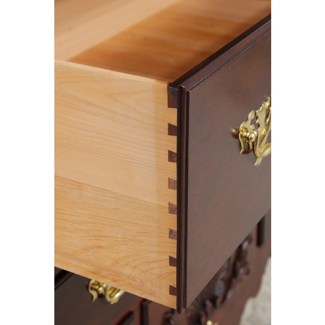 1990s Baker Clawfoot Colonial Williamsburg Mahogany Highboy For Sale - Image 5 of 18