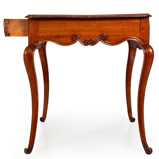 Mid 18th Century French Provincial Antique Cherrywood Writing Table, Mid-18th Century For Sale - Image 5 of 18