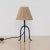 Panoplie Petite Iron Tripod Lamp, Rope Shade For Sale In Los Angeles - Image 6 of 10