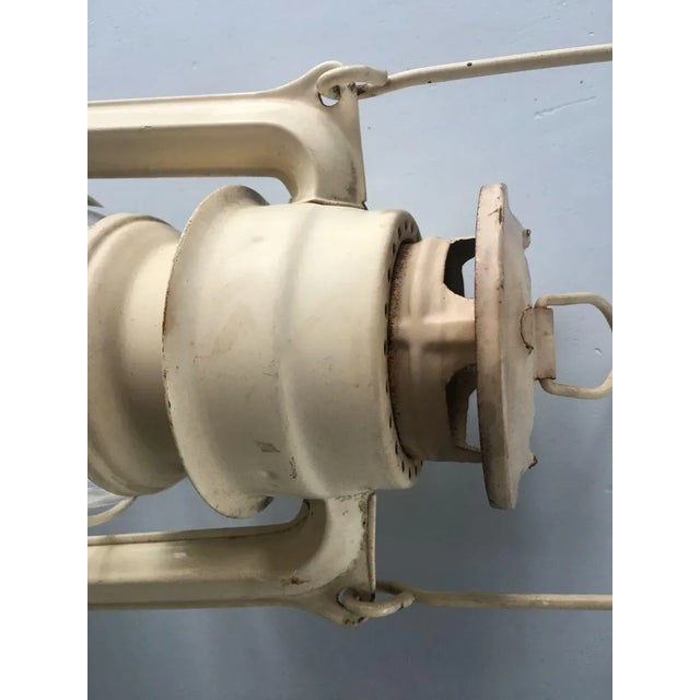 Czech Metal Meva Oil Lantern Lamp For Sale - Image 17 of 18