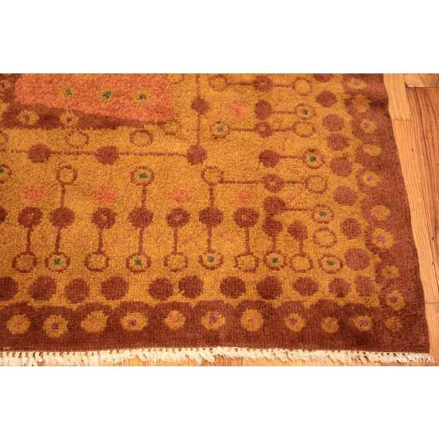 1920s Geometric French Art Deco Rug | Chairish