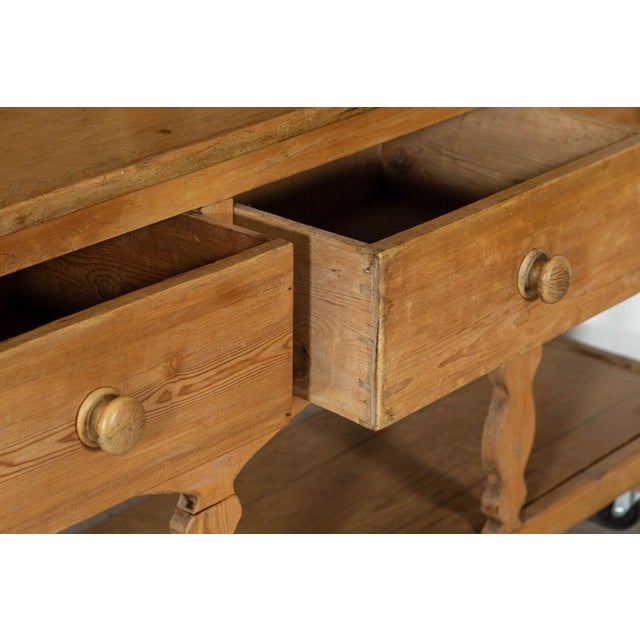 Large 19th Century Irish Pine Potboard Dresser, 1860s For Sale - Image 11 of 16