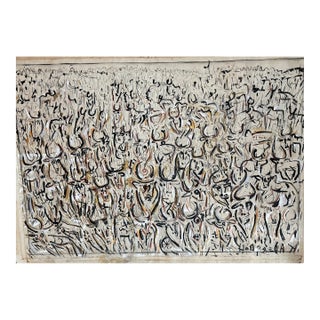 Kader Boly Original Art Acrylic Paint in Canvas For Sale