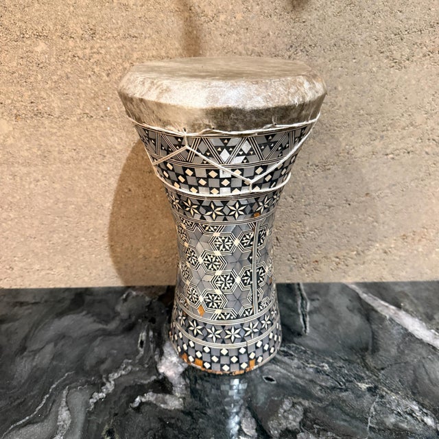 Traditional Vintage Darbuka Hand Drum Arab Music Instrument For Sale - Image 3 of 9