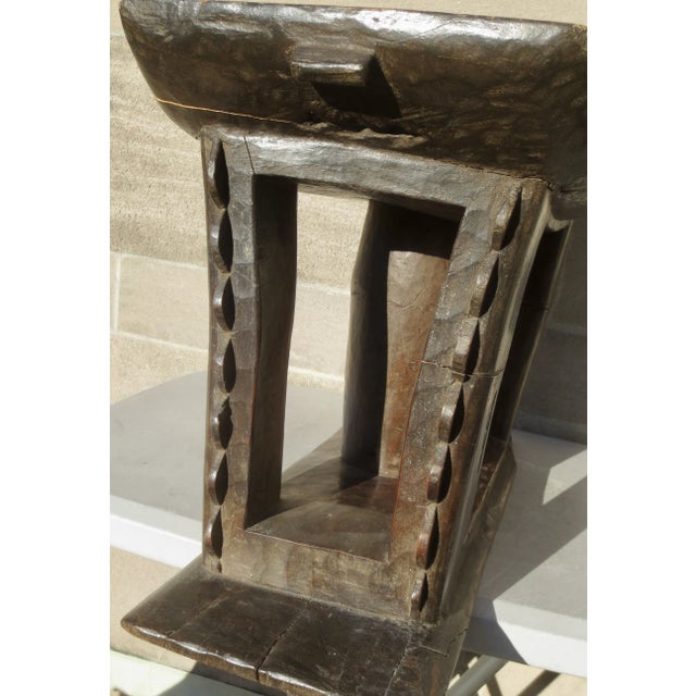 Antique Ashanti African Womens Stool For Sale - Image 4 of 11