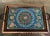 Hand Carved Floral Center Design Copper Tray with Handles For Sale - Image 9 of 10