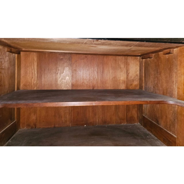 Antique Victorian Chinoiserie Painted Marble-Top Mirrored Vanity Table / Washstand Chest Signed Gwt For Sale - Image 10 of 12