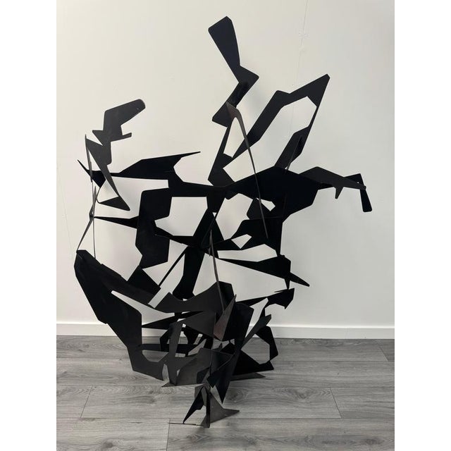 Metal Large Abstract Metal Garden Sculpture from Gerard Coquelin, 2001 For Sale - Image 7 of 9
