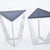 Modern Mid 20th Century Pair of Triangular Modernist Side Tables For Sale - Image 3 of 5