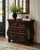 English Vintage Bombay Bombe Chest in Emerald City Mahogany Finish With Gold Gilded Accents For Sale - Image 3 of 6