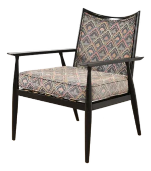 Paul McCobb Planner Group Black Lacquered Lounge Chair, 1950s