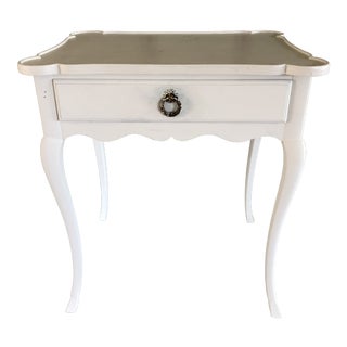 19th Century French Lime Painted Side Table For Sale