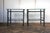 Wonderful pair of Giacometti-style side tables, featuring a design inspired by the iconic work of Diego Giacometti. They...