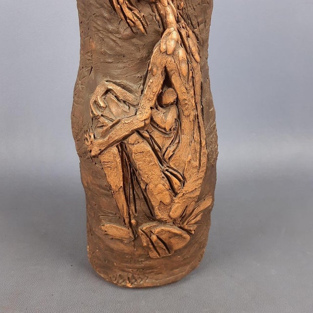 Vintage Terracotta Vase by Graziani Frido Pietrasanta, 1970s For Sale - Image 10 of 14