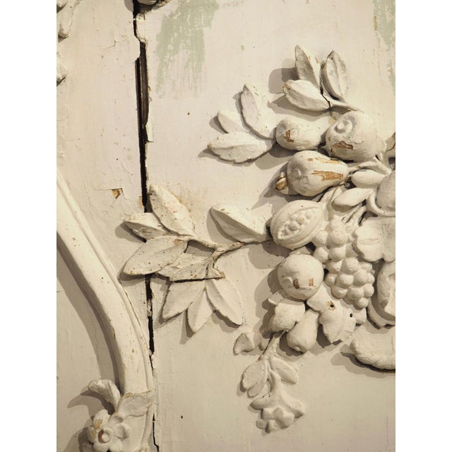 White Large Painted Louis XVI Chateau Boiserie Overdoor, Circa 1760 For Sale - Image 8 of 12