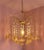 Vintage Gold Rain Chandelier with Crystals and Handmade Murano Glass Flowers, Italy, 1966 For Sale - Image 4 of 18