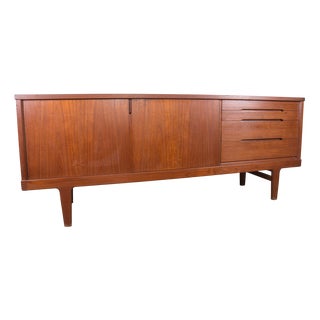 Danish Brutalist Sideboard in Teak by Henning Kjaernulf for Vejle Stole, 1960s For Sale