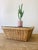 Vintage 1980s Woven Rattan / Reed Square Coffee Table McGuire Style For Sale - Image 10 of 11