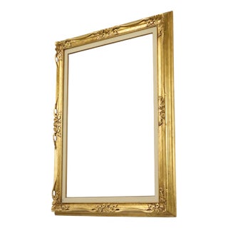 Large Vintage Baroque Style Gold-Colored Frame For Sale