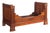 Walnut Single Bed with Marquetry Details, France, 1930s For Sale
