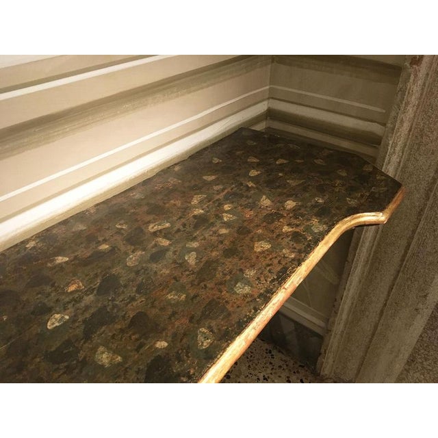 Italian Giltwood Carved Console Table with Leaves and Bunches of Grapes, 1650 For Sale - Image 18 of 18