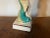 Green Antique Early 19th Century Staffordshire Pearlware Figure of Neptune or Poseidon Standing Atop a Dolphin C. 1800 For Sale - Image 8 of 9
