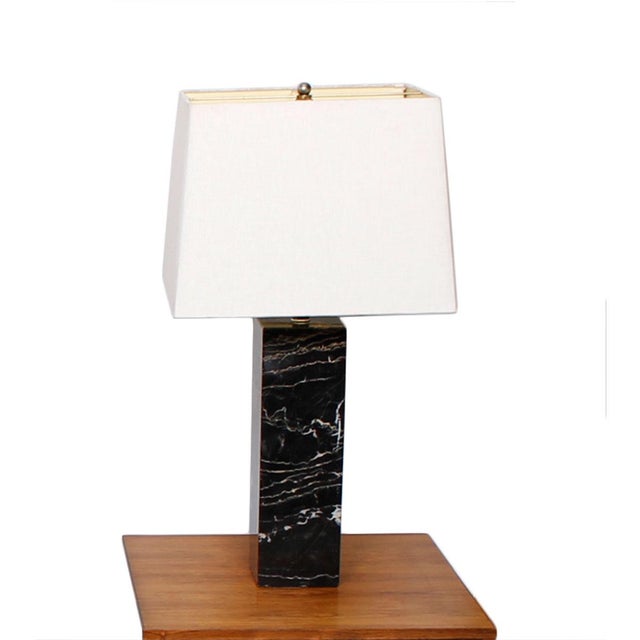 Nessen Studios Black Marble Table Lamp Chairish