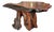 Vintage Organic Modern Redwood Burl Coffee Table For Sale
