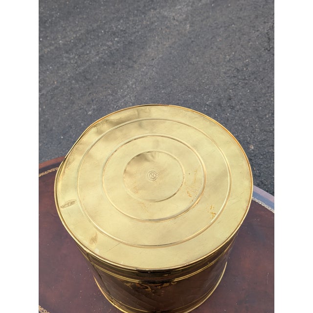 Late 20th Century Vintage Brass Indoor Planter For Sale - Image 5 of 5