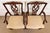 1980s Kindel Furniture Georgian Carved Mahogany Armchairs, Pair For Sale - Image 5 of 14
