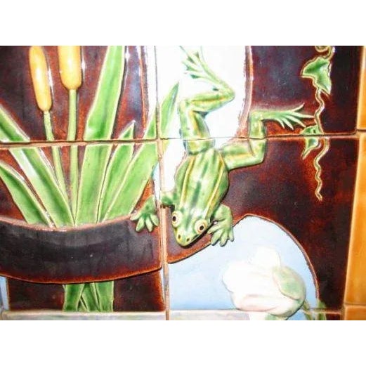 Mid 18th Century Majolica Tile Panel For Sale - Image 4 of 4