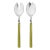 Contemporary Mepra Fantasia 2-Piece Salad Servers Set, Olive Green For Sale - Image 3 of 3