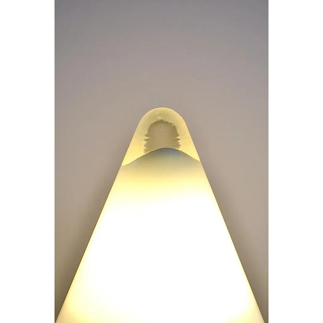 Glass Kegel Shaped Table Lamp from Peill & Putzler, 1970s For Sale - Image 7 of 12