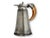 19th Century Antique English Silverplate Ale Pitcher W/Stag Horn Handle For Sale - Image 5 of 7