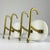 Vintage Brass Hangers with Photo, Italy, 1950s, Set of 2 For Sale - Image 6 of 14