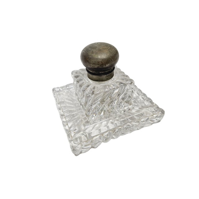 Art Nouveau Crystal Inkwell, Germany, 1900s For Sale - Image 9 of 18