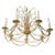Gold Mid-Century Polished Bronze Swedish "Waterfall" Chandelier For Sale - Image 8 of 8